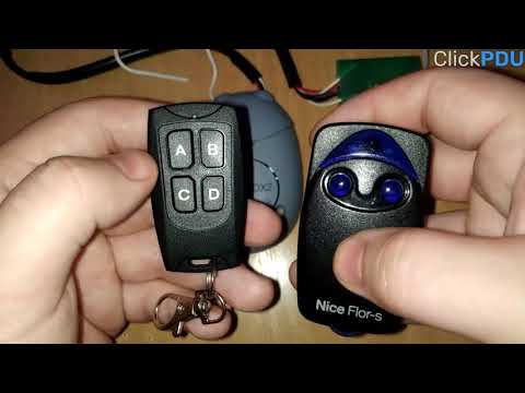 Видео: Пульт брелок Дубликатор для шлагбаумов и ворот Nice Flor-S обзор, настройка и инструкция.