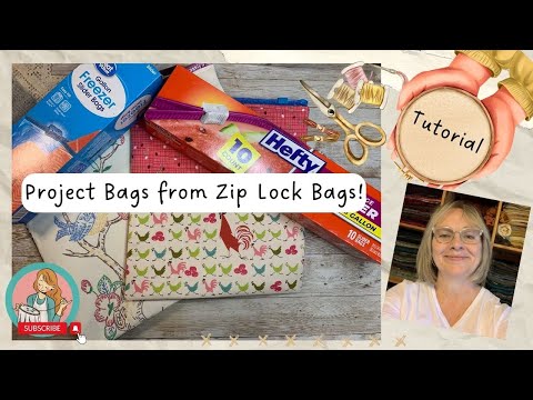 Видео: Пакет для зубной нити № 5 с застежкой-молнией или пакет для проектов? / Давайте сделаем быструю и...