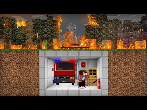 Видео: КАК МНЕ ПЕРЕЖИТЬ ЭТОТ ЛЕСНОЙ ПОЖАР В МАЙНКРАФТ | Компот Minecraft