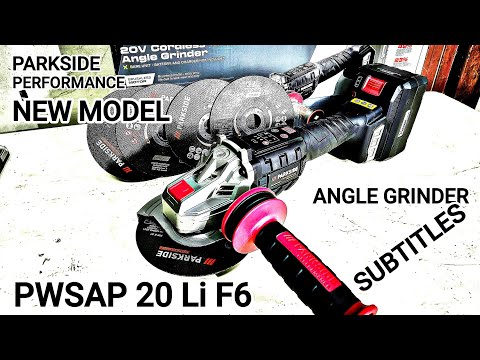 Видео: Аккумуляторная угловая шлифмашина Parkside PERFORMANCE PWSAP 20 Li F6 20v#parkside#diy