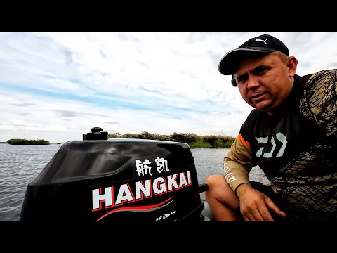 Видео: Hangkai 6 отзыв, обкатка лодочного мотора.