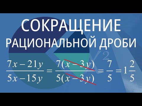 Видео: Сокращение рациональной дроби. Вариант 4