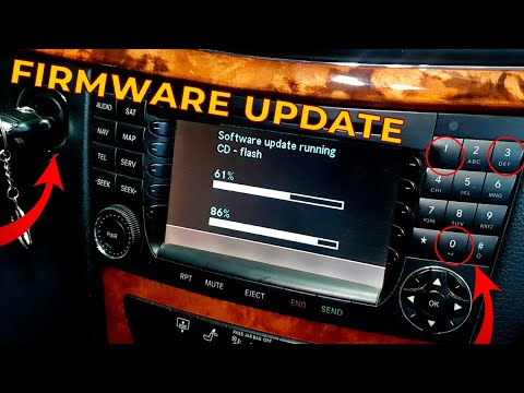 Видео: Mercedes W211 Обновление прошивки Comand NTG1 для Русификации и функций MP3 / Comand MP3