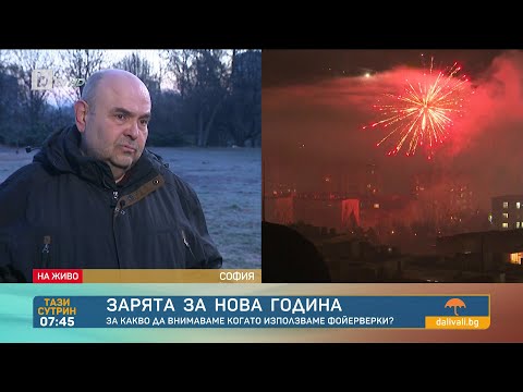 Видео: Зарята за Нова година: Безразборното използване на пиротехника в София е забранено