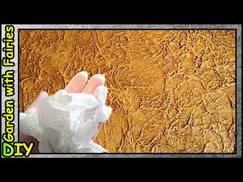 Видео: Простая и Эффектная Текстура Кожи за Копейки. Декоративная Штукатурка из Бумаги