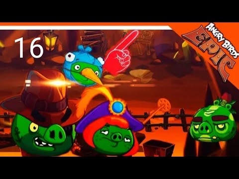 Видео: прохождение злые птицы angry birds epic босс пещера #16
