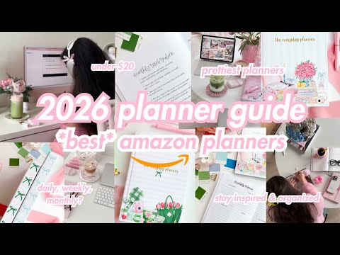 Видео: Руководство по планированию на 2026 год до 20 долларов: ЛУЧШИЕ ежедневники Amazon: ежедневные, еж...