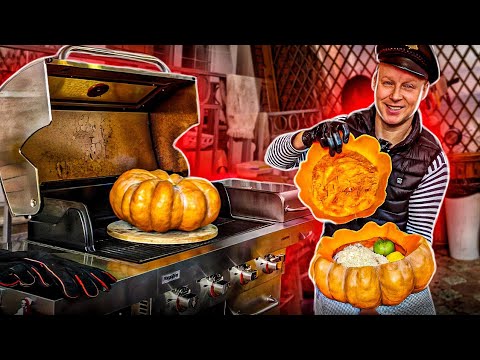 Видео: 9,5 ЧАСОВ в ТЫКВЕ, ГУСЬ ЗАПЕЧЁННЫЙ!! МЯСО в ОГРОМНОЙ ТЫКВЕ!!