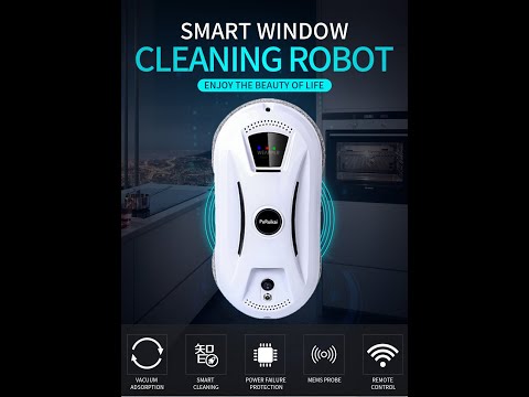 Видео: PuRuiKai 361, робот-пылесос для чистки окон с высоким всасыванием