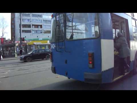 Видео: Троллейбус Санкт-Петербурга 69: ЗиУ-682Г-018 б.5424 по №13 (09.11.11)