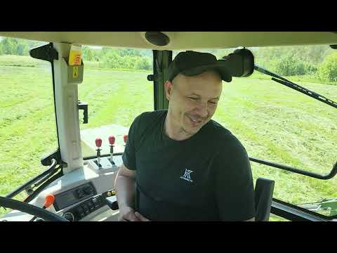 Видео: отзыв о тракторе basak 2110s и косилке krone active mow 280 на сенокосе