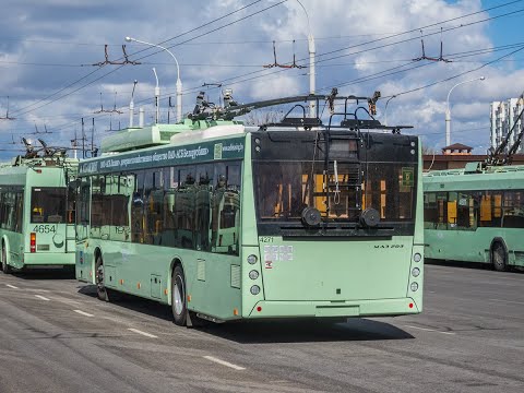 Видео: Троллейбус Минска МАЗ-203Т70,борт.№ 4271,марш.25 (16.05.2020)