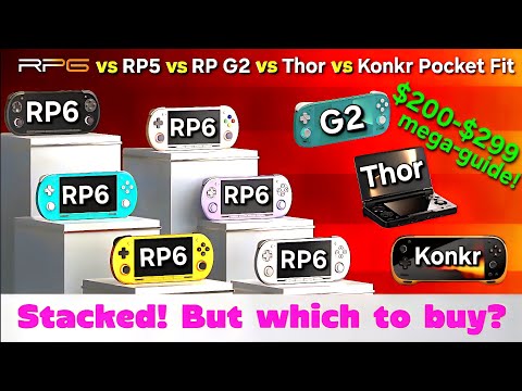 Видео: Retroid Pocket 6 против RP G2 против RP5 против AYN Thor против Odin 2 Portal против Konkr Pocket...