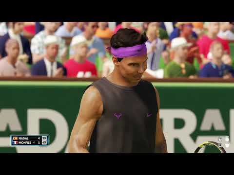 Видео: AO TENNIS 2. Острая заруба. Nadal vs Monfils. Difficulty GRAND SLAM