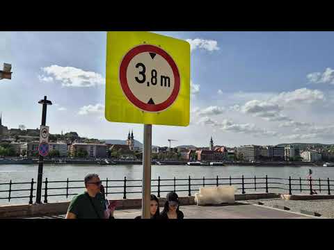 Видео: Самый красивый трамвайный маршрут в Будапеште вдоль реки Дунай в 4К