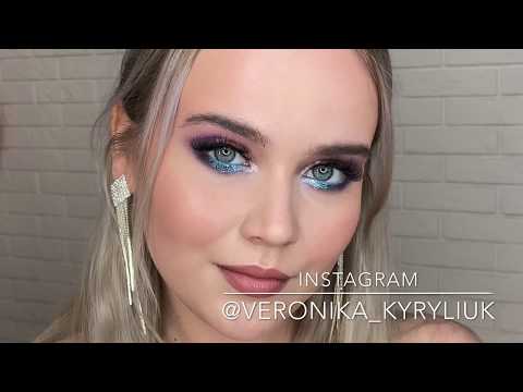 Видео: Макияж с палеткой  Huda Beauty Mercury Retrograde