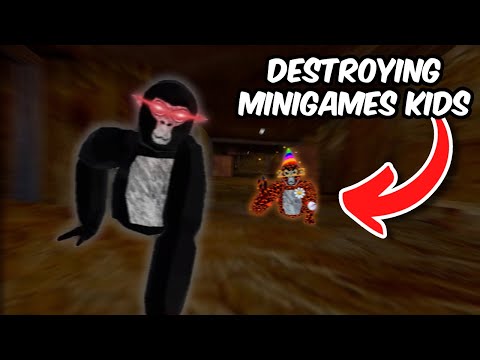 Видео: Уничтожать детей из мини-игр очень смешно (Gorilla Tag VR)