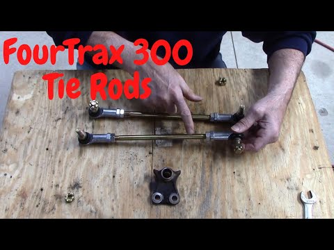 Видео: Замена рулевых тяг Honda FourTrax 300