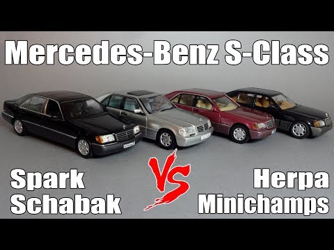 Видео: Mercedes-Benz S-Class W140 - Сравнительный обзор масштабных моделей "шестисотого" мерседеса
