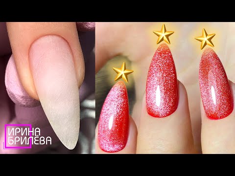 Видео: Новогодний маникюр 🎄Ноготь, который растёт в сторону 🎄 Ирина Брилёва