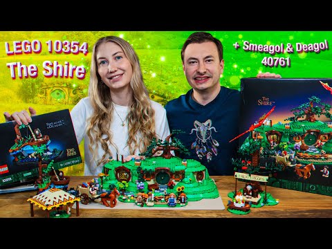 Видео: Обзор на LEGO The Shire 10354 + Smeagol & Deagol 40761 — очень уютные наборы по Властелину Колец!