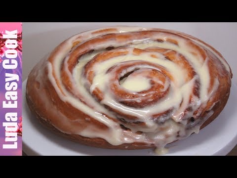 Видео: АРОМАТНАЯ ВЫПЕЧКА С КОРИЦЕЙ ОГРОМНЫЙ СИННАБОН С ГЛАЗУРЬЮ | GIANT CINNAMON