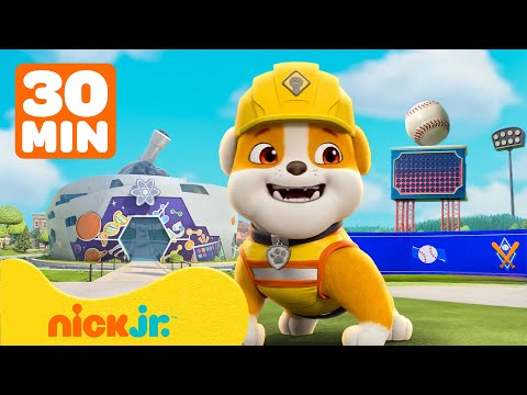 Видео: Крепыш и команда | Лучшие спасения и постройки от Rubble & Crew! с PAW Patrol | 30 минут | Nick Jr.
