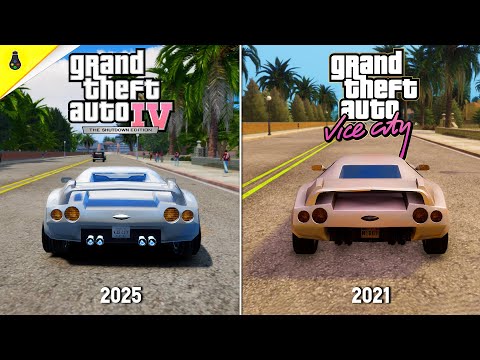 Видео: GTA VC Nextgen vs GTA Vice City - Сравнение внимания к деталям