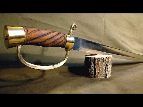Видео: Драгунская шашка, изготовление рукояти.