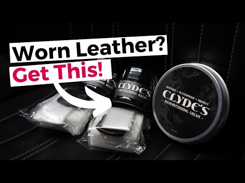 Видео: Как обстоят дела с изделиями из кожи Clyde's?: Использую бальзам для восстановления цвета и защит...