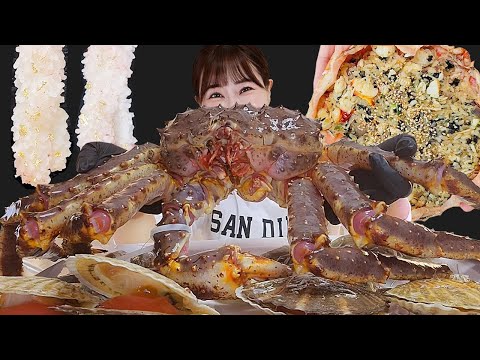 Видео: Rigant King Crab Sashimi 🦀 MUKBANG (фут. Серебряная кнопка снятия бокса)