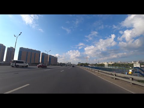 Видео: МКАД Московская кольцевая автомобильная дорога от 0 км до 109 км #1 (внутренне кольцо)