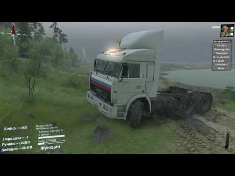 Видео: Обзор мода на камаз 54115 для Spintires.