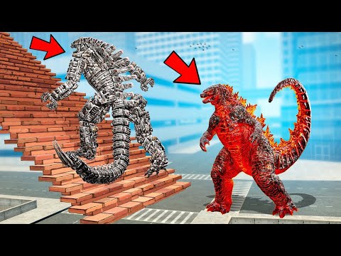 Видео: КАК ДАЛЕКО ГОДЗИЛЛА 2021 И МЕХАГОДЗИЛЛА СМОГУТ ЗАБРАТЬСЯ ПО СТУПЕНЬКАМ ЛЕСТНИЦЫ В Garry`s Mod!