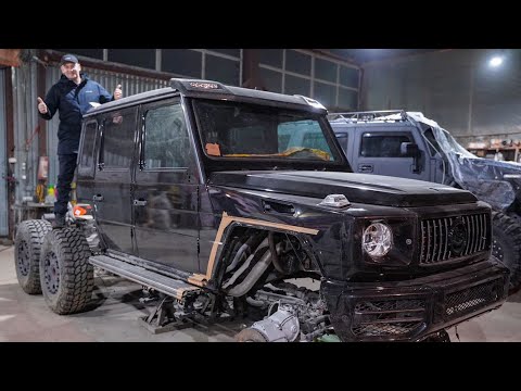 Видео: Строим Гелендваген 6х6 на МАКСИМАЛКАХ! ПОТОЛОК как у Rolls-Royce за 20 000$!