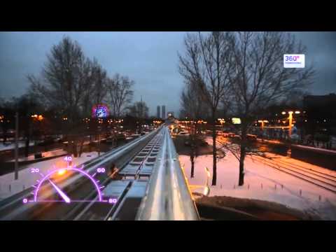 Видео: В движении 360  Монорельс №1 Москва