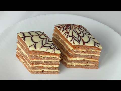 Видео: Классический ЭСТЕРХАЗИ пошаговый рецепт "Успешный кондитер"