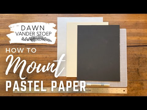 Видео: Как наклеить мягкую пастельную бумагу
