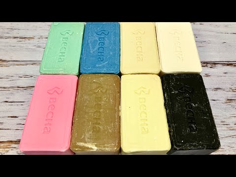 Видео: ASMR Soap/ cutting dry soap/ резка сухого мыла Весна