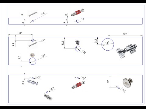 Видео: Правила присадки самой используемой фурнитуры в мебели. Расчет ящиков.