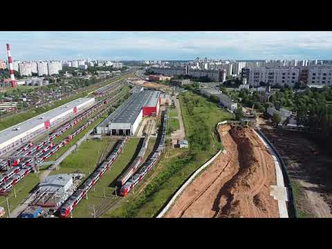 Видео: МЦД-3 Работы у депо Крюково. 19.07.22