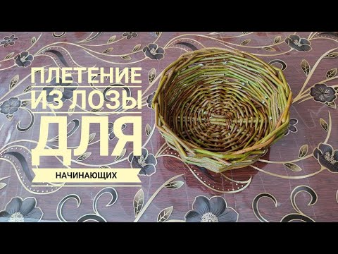 Видео: Плетение из лозы, для начинающих
