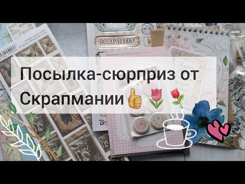 Видео: Посылка-сюрприз от Скрапмании.