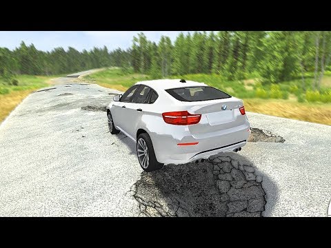 Видео: ДЖИП НА ПОЛНОМ ХОДУ В ЯМУ ! ЧТО БУДЕТ? - BEAMNG DRIVE RUSSIA