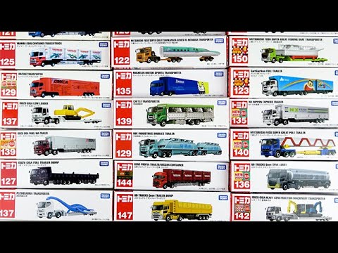 Видео: Распаковка 21 длинного Tomica типа «грузовик», проданного с 2008 по 2024 год!