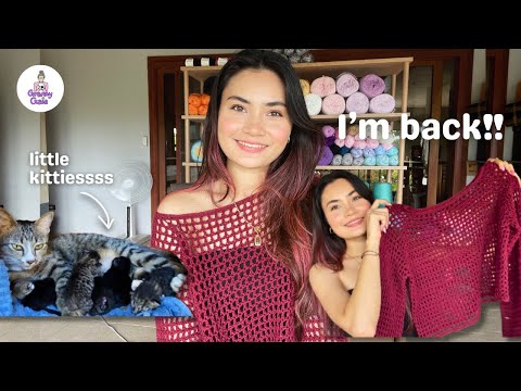 Видео: Мой новый любимый свитер крючком | видеоблог о вязании крючком 💜