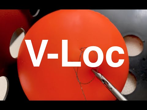 Видео: первый шов V-loc (stratafix) // лапароскопический шов V-loc