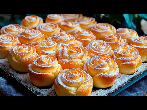 Видео: Кондитеры прячут этот рецепт! Булочки с кремом за 15 минут! Остаются мягкими целую неделю!