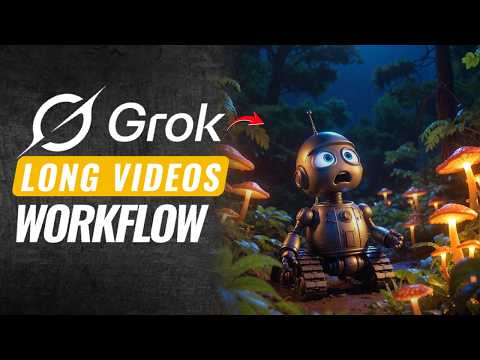 Видео: Как я создал длинное видео для YouTube, используя только бесплатный генератор видео Grok (полный ...