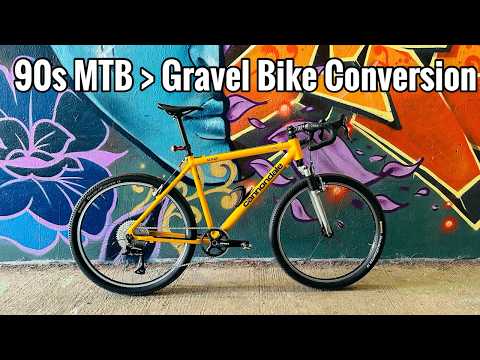 Видео: Переделка горного велосипеда 90-х годов в гравийный. Cannondale F300 1997 года.
